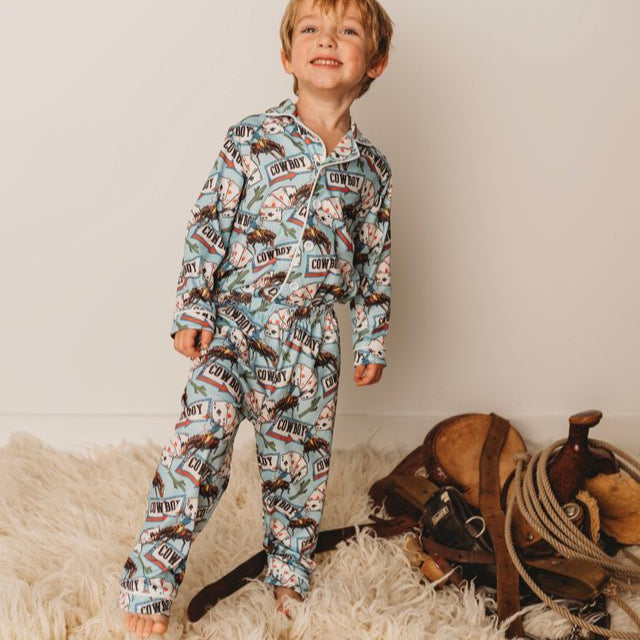 Vegas Cowboy Boys PJs, 6-7 (Sold pack of 2)