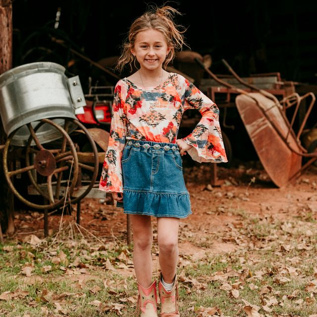 Denim Skirt Sizes 6-7 (Sold pack of 2)