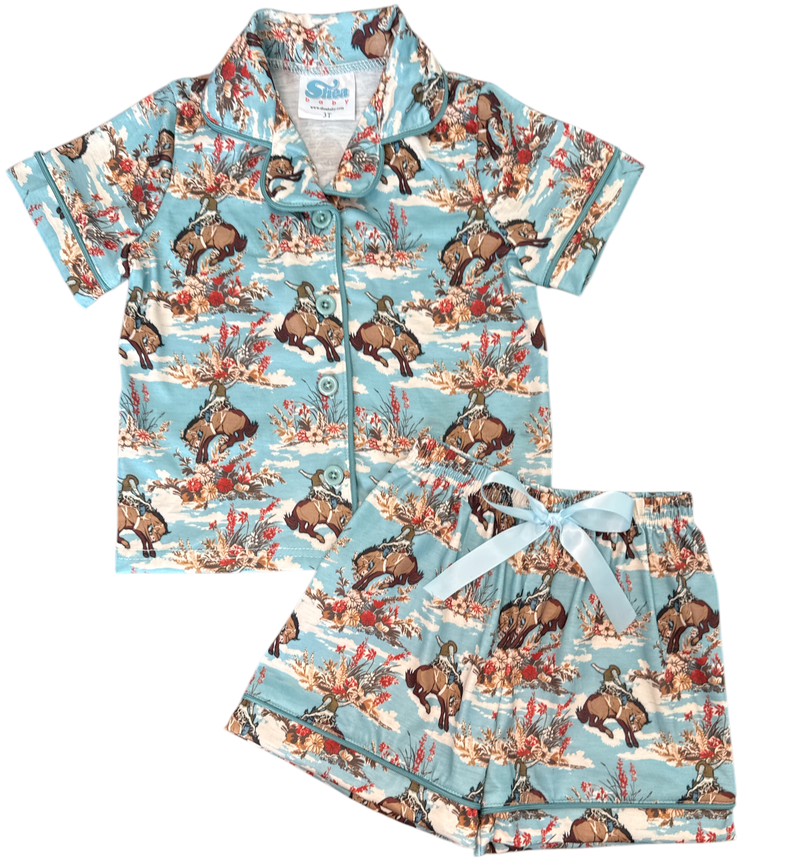 YOUTH Bucking Bloom Girls PJs, 8-14 (Sold pack of 8)