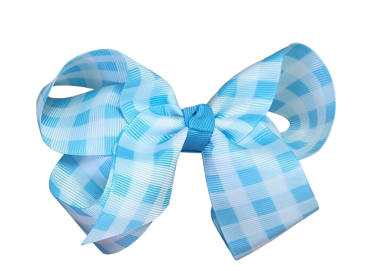 Blue & White Bow (Sold pack of 6)