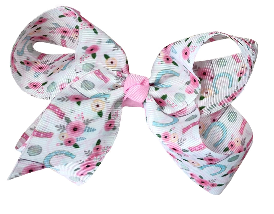 Floral Horseshoe Bow (Sold pack of 6)