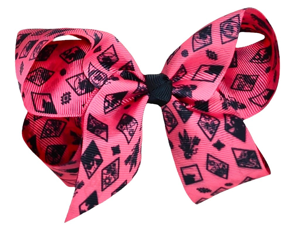 Orange Diamond Bow (Sold pack of 6)