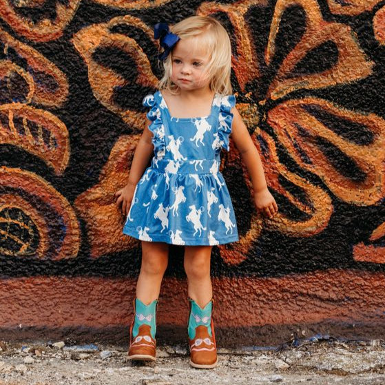 Raring Horse Cross Romper, Size 0-2T (Sold pack of 8)
