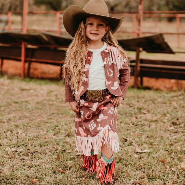 Yeehaw Cowgirl Set, Size 0-18M-5T (Sold pack of 6)