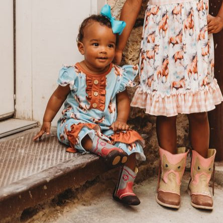 Running Horse SS Romper, Size 0-2T (Sold pack of 8)