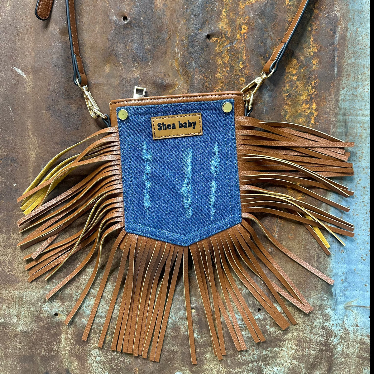 Leather Fringe Girls Bag