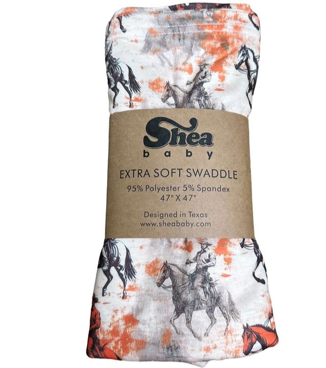 Traveling Cowboy Swaddle (Sold packs of 2)