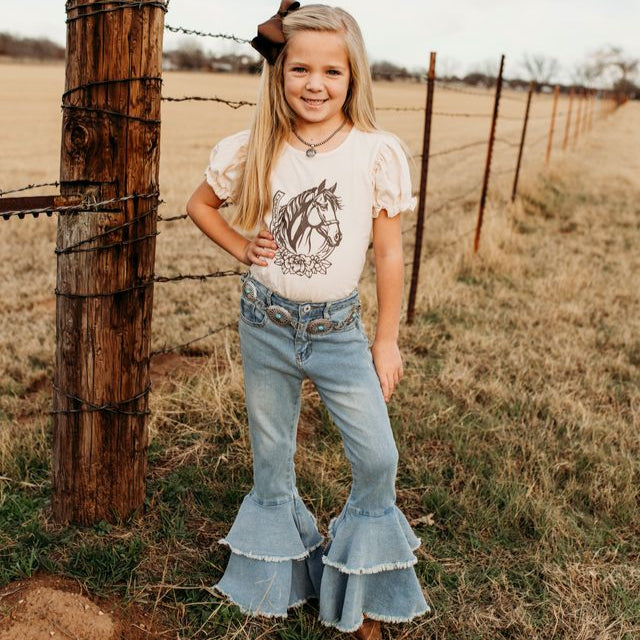 Horseshoe SS Shirt, Size 6-7 (Sold pack of 4)
