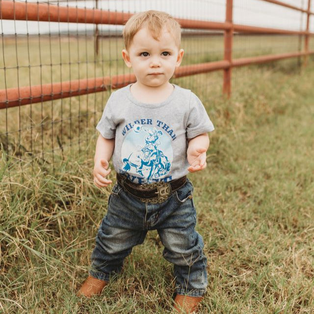 Wilder Than The West Onesie, Size 0-12-18M (Sold pack of 6)