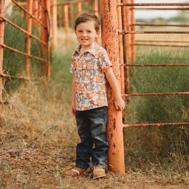 Future Cowboy SS Pearl Snap Shirt, Size 2T-5T (Sold pack of 8)