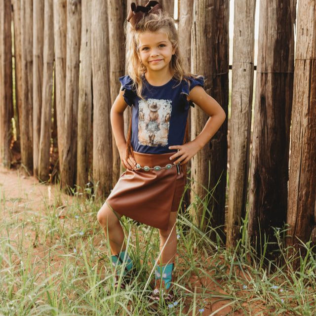 Blame It On My Boots Fringe Shirt, Size 3T-5T (Sold pack of 6)