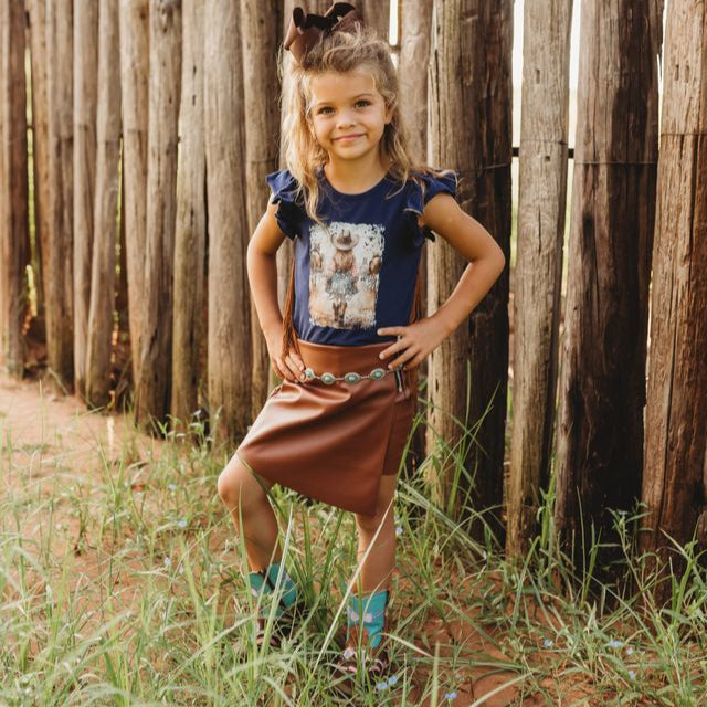 Blame It On My Boots Fringe Shirt, Size 6-7T (Sold pack of 4)