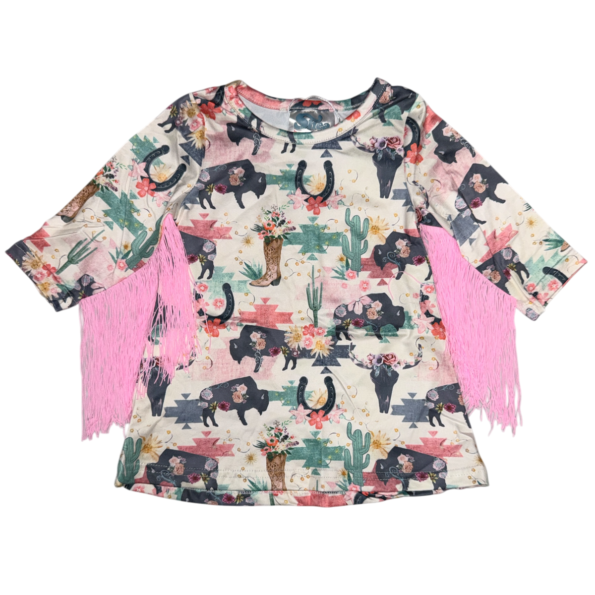 Wild Buffalo Fringe Dress, 0-5T (Sold in pack of 7)