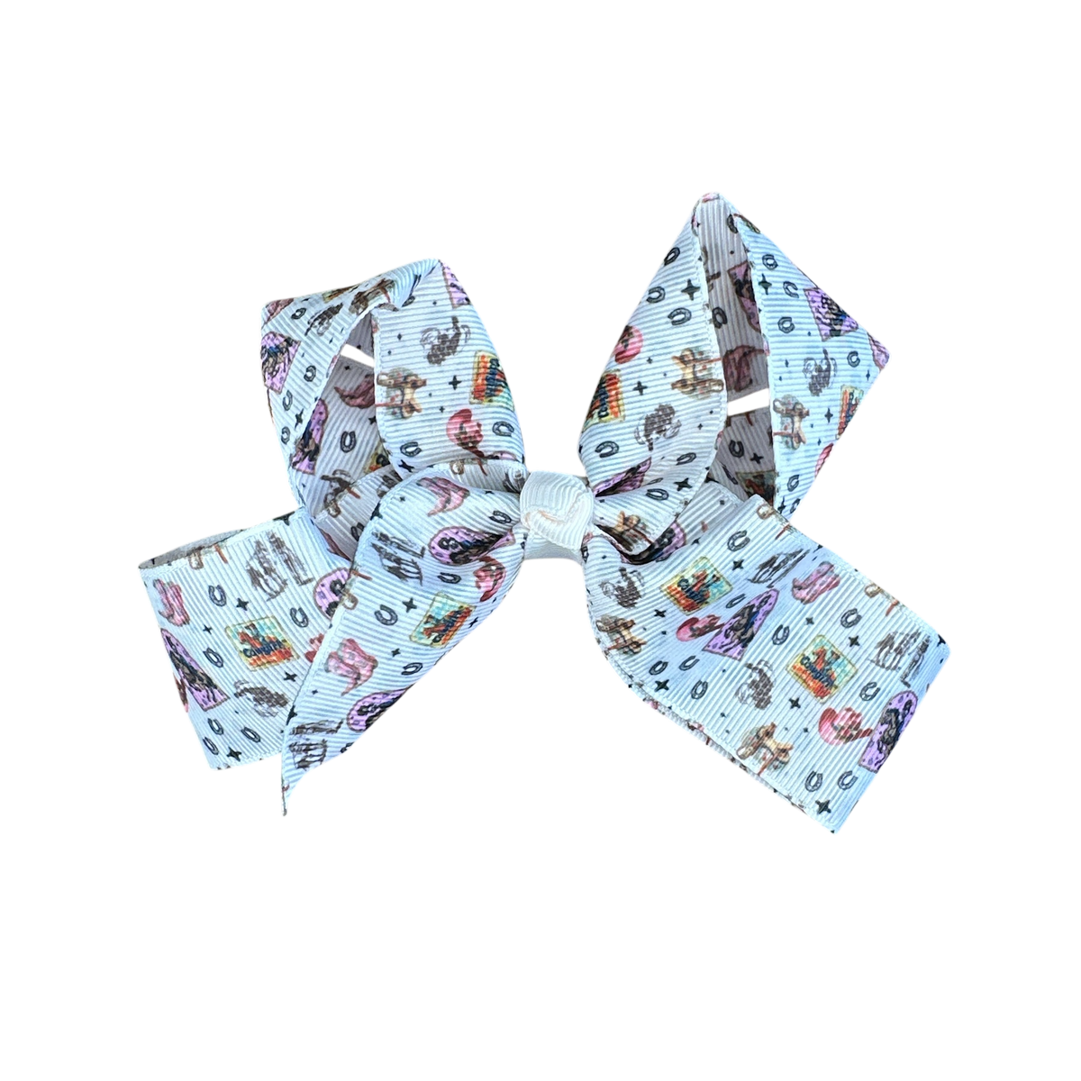 Pink Vintage Cowgirl Bow (Sold pack of 6)