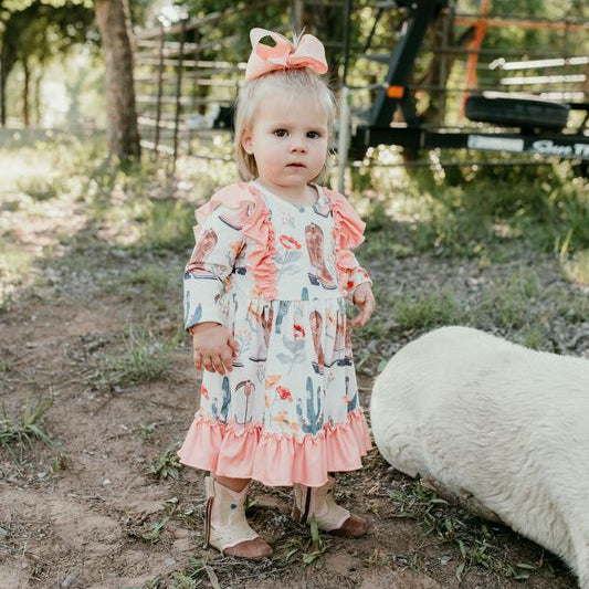 Cactus Ruffle Dress, Sizes 0-5T (Pack of 7)