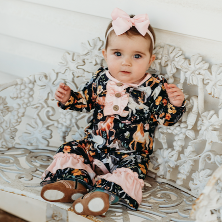 Horsing Around Long Sleeve Romper, Size 0-2T (PACK of 8)