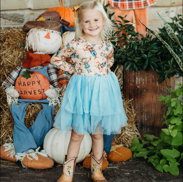 Thanksgiving LS Dress, Sizes 0-5T (Pack of 7)