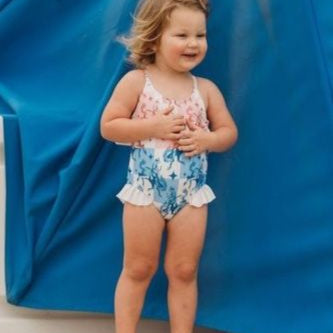 Bucking Horse Girls Swimsuit, Size 6-12-5T (Sold pack of 6)