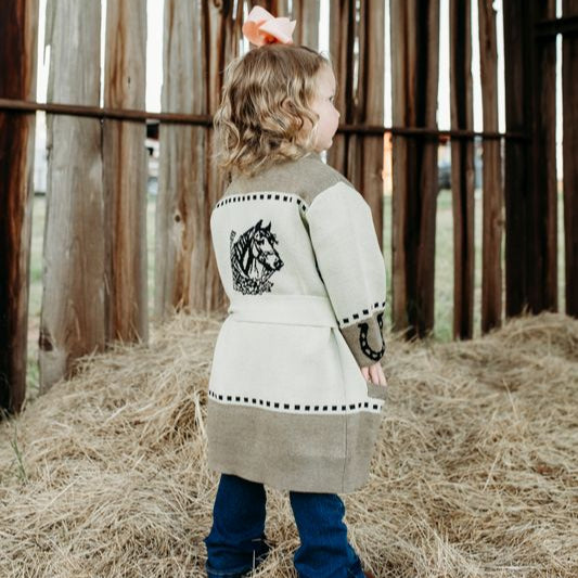 Horseshoe Long Cardigan Sweater, Size 0M-5T (Pack of 6)