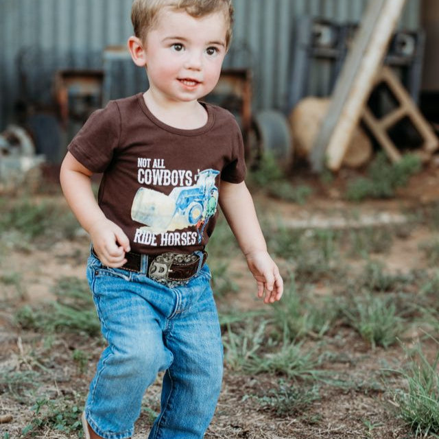 Not All Cowboys Ride Horses Onesie, Size 0-12-18M (Sold pack of 6)