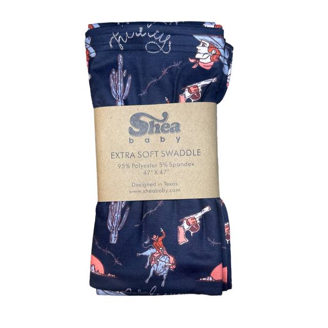 Yeehaw Cowboy Swaddle (Sold packs of 2)