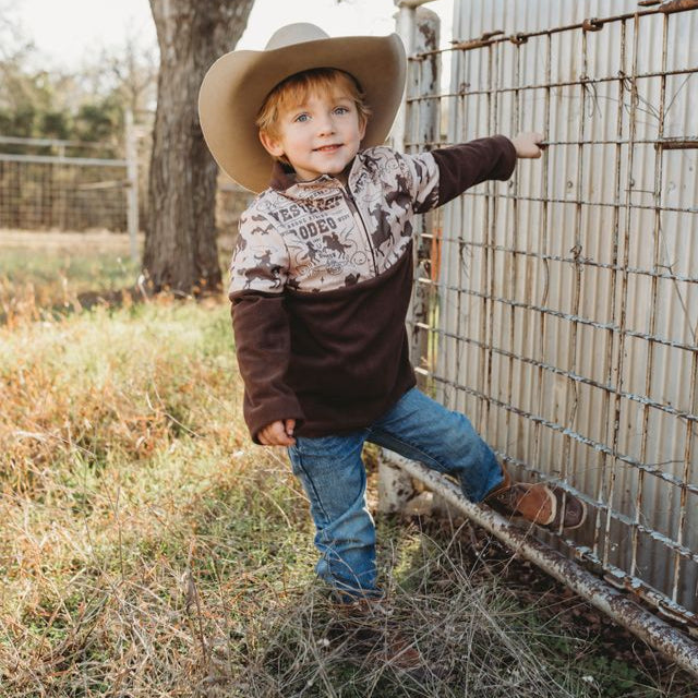 Western Rodeo Fleece Zip Up, 6-7 ( Sold pack of 2)