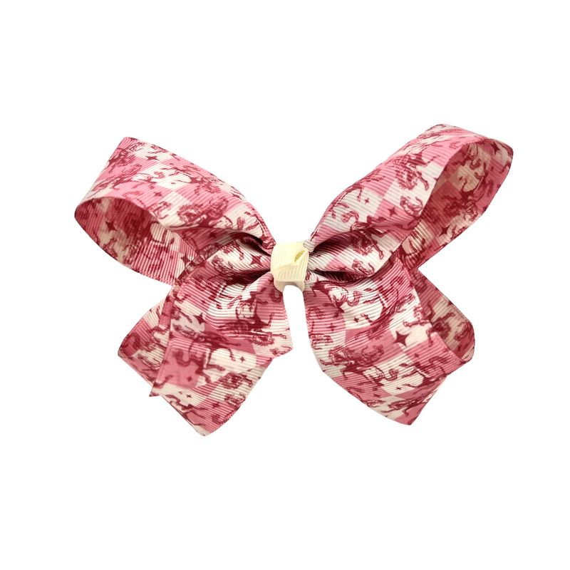 Plaid Bucking Horse Bow (Sold pack of 6)