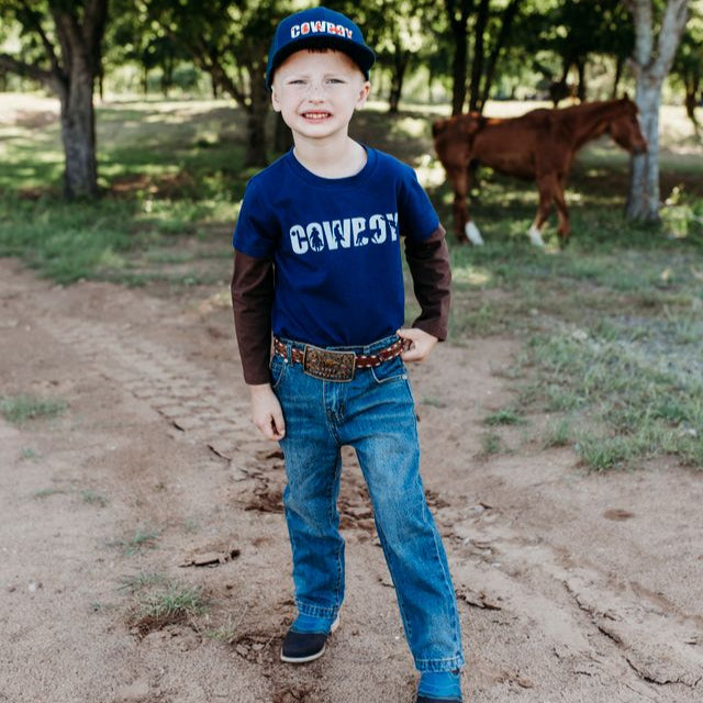 Cowboy Graphic Tee, 6-7 ( Sold pack of 4)
