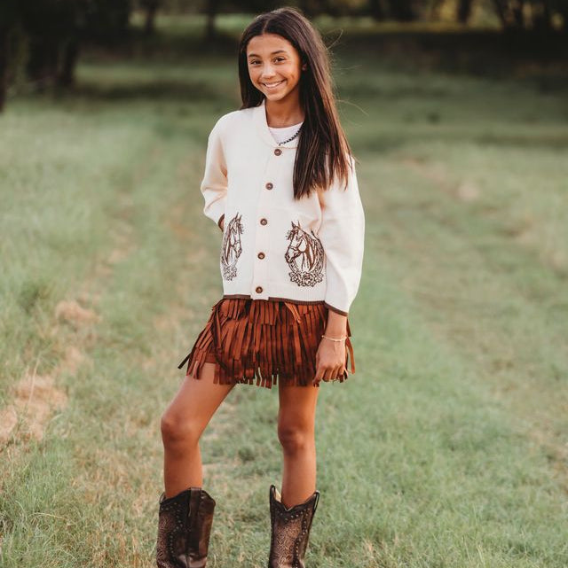 YOUTH Horseshoe Sweaters, 8-12 (Sold pack of 6)