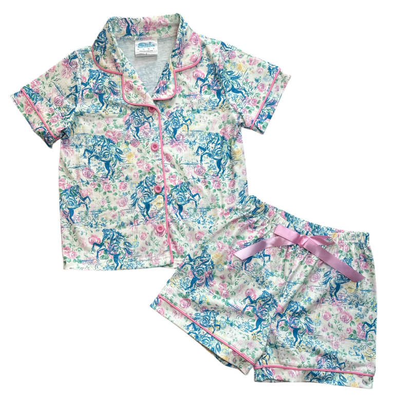 YOUTH Floral Frontier Girls PJs, 8-14 (Sold pack of 8)
