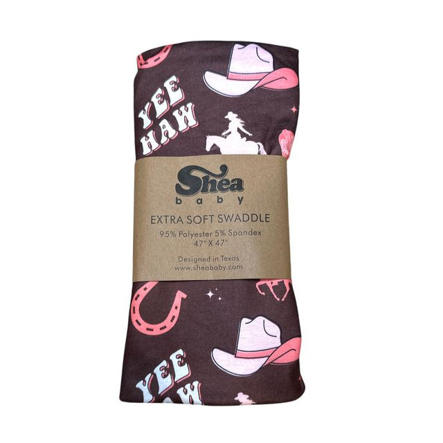 Yeehaw Cowgirl Swaddle (Sold pack of 2)