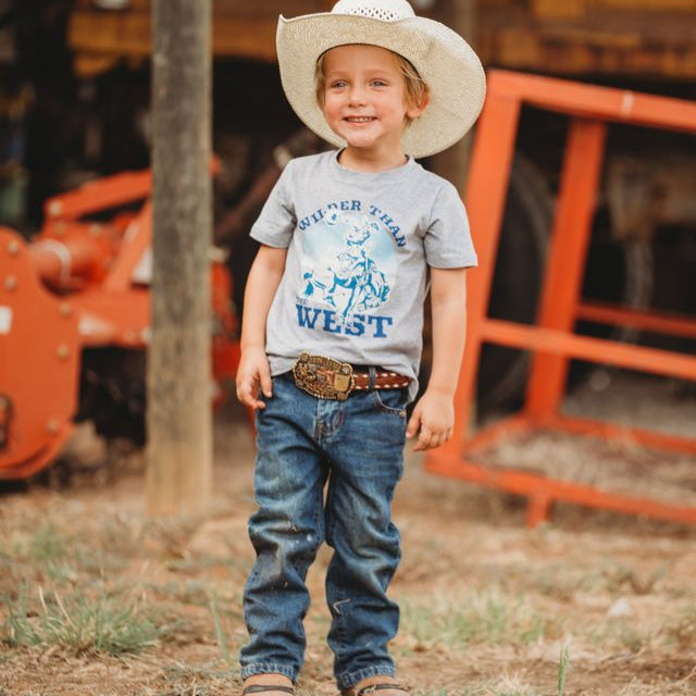 Wilder Than The West Shirt, Size 2T-5T (Sold pack of 8)