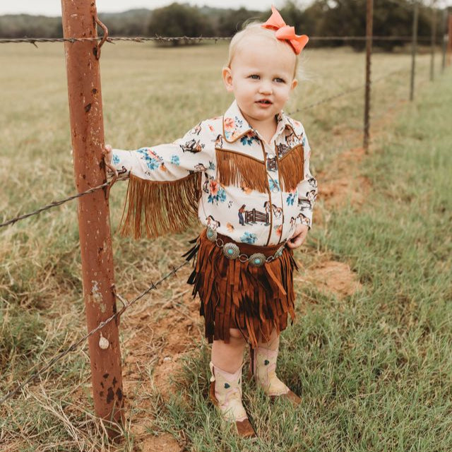 Ranch Hand Pearl Snap Shirt, Size 3T-5T ( Sold pack of 6)