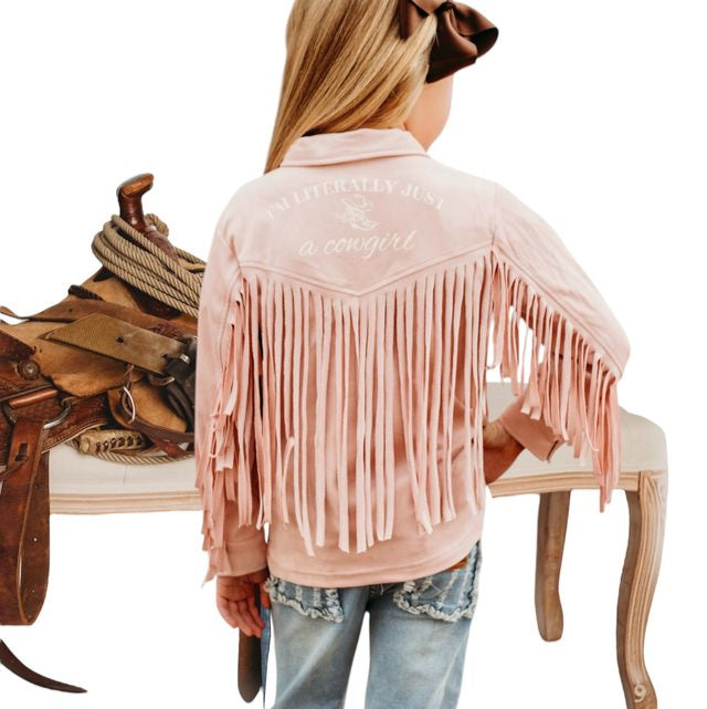 Literally Just A Cowgirl Pink Jacket, Size 6-7 (Sold pack of 2)