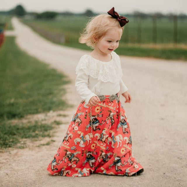 Cream Lace LS Onesie, Size 0-2T (Sold pack of 8)