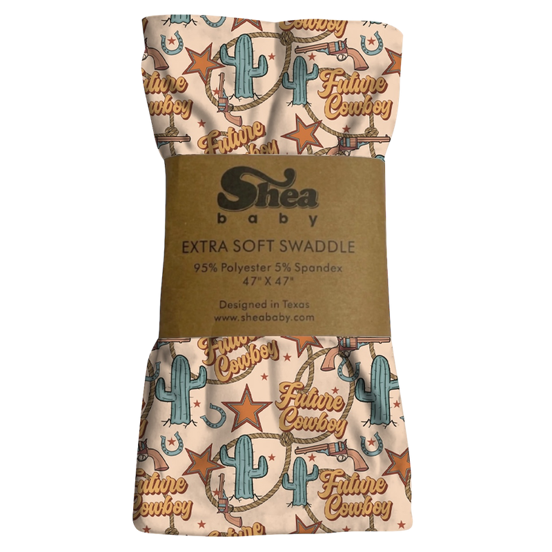 Future Cowboy Swaddle (Sold packs of 2)