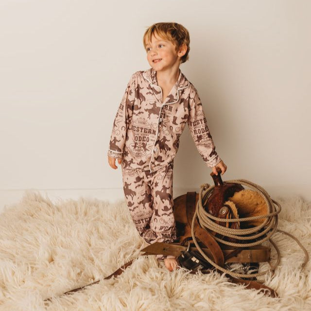 Western Rodeo Boys PJs, 0M-5T (Sold pack of 6)