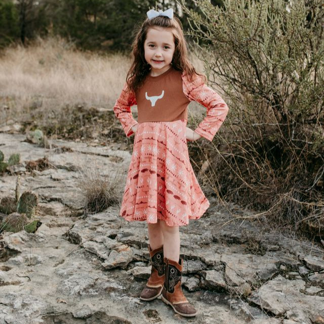Desert Horizon Graphic Dress, Size 0M-5T (Pack of 7)