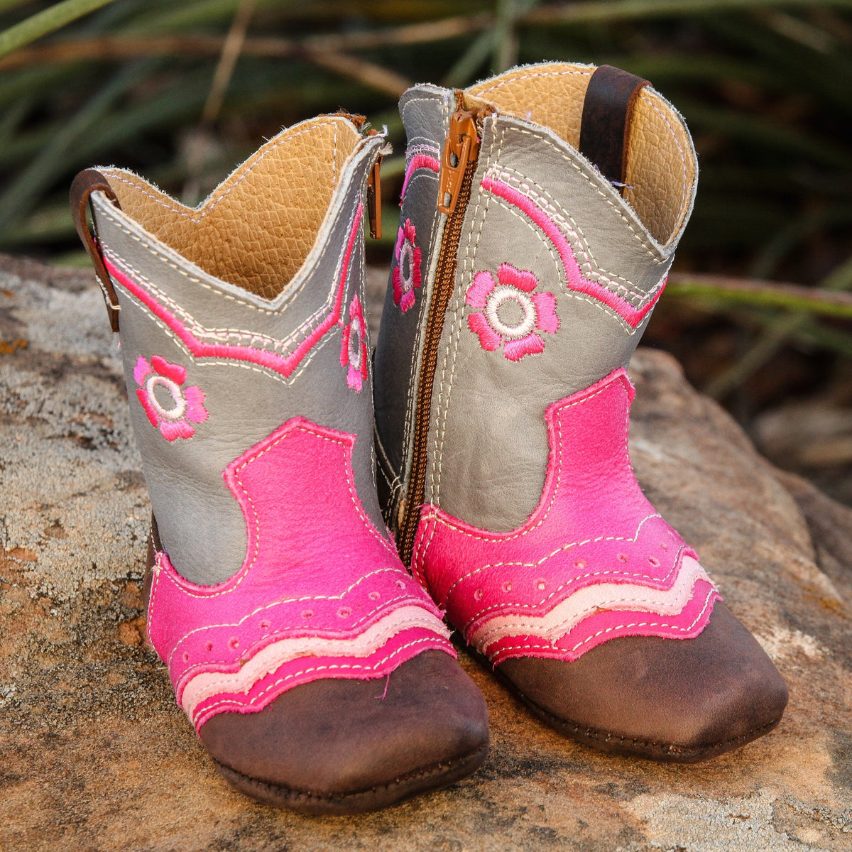 "Charlie" Flower Boots (Sold in Pack 3)