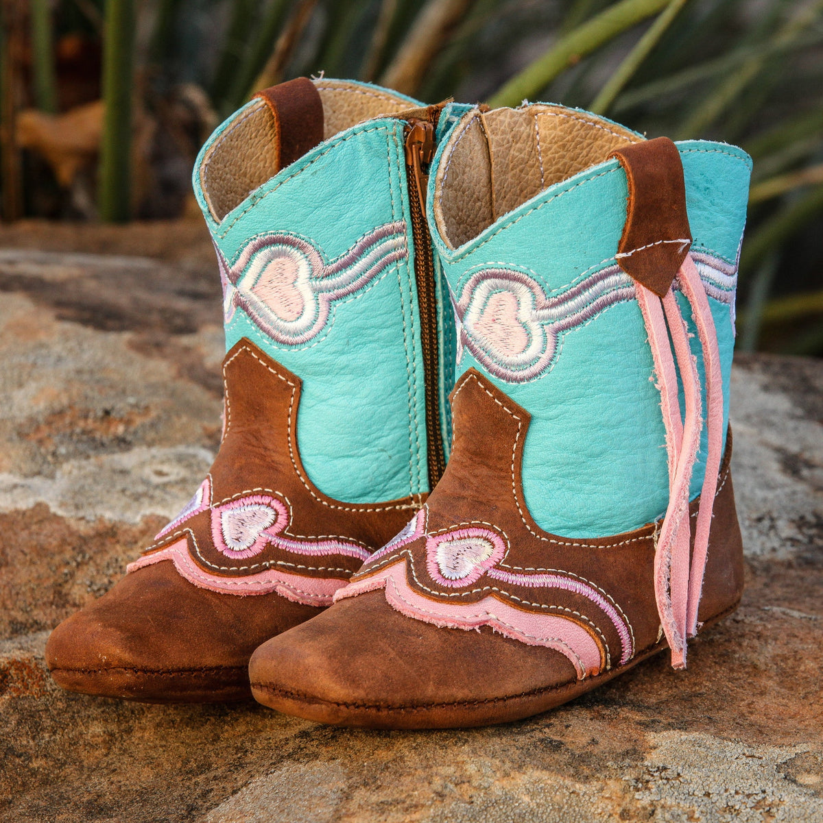 "Hadley" Heart Boots (Sold in Pack 3)