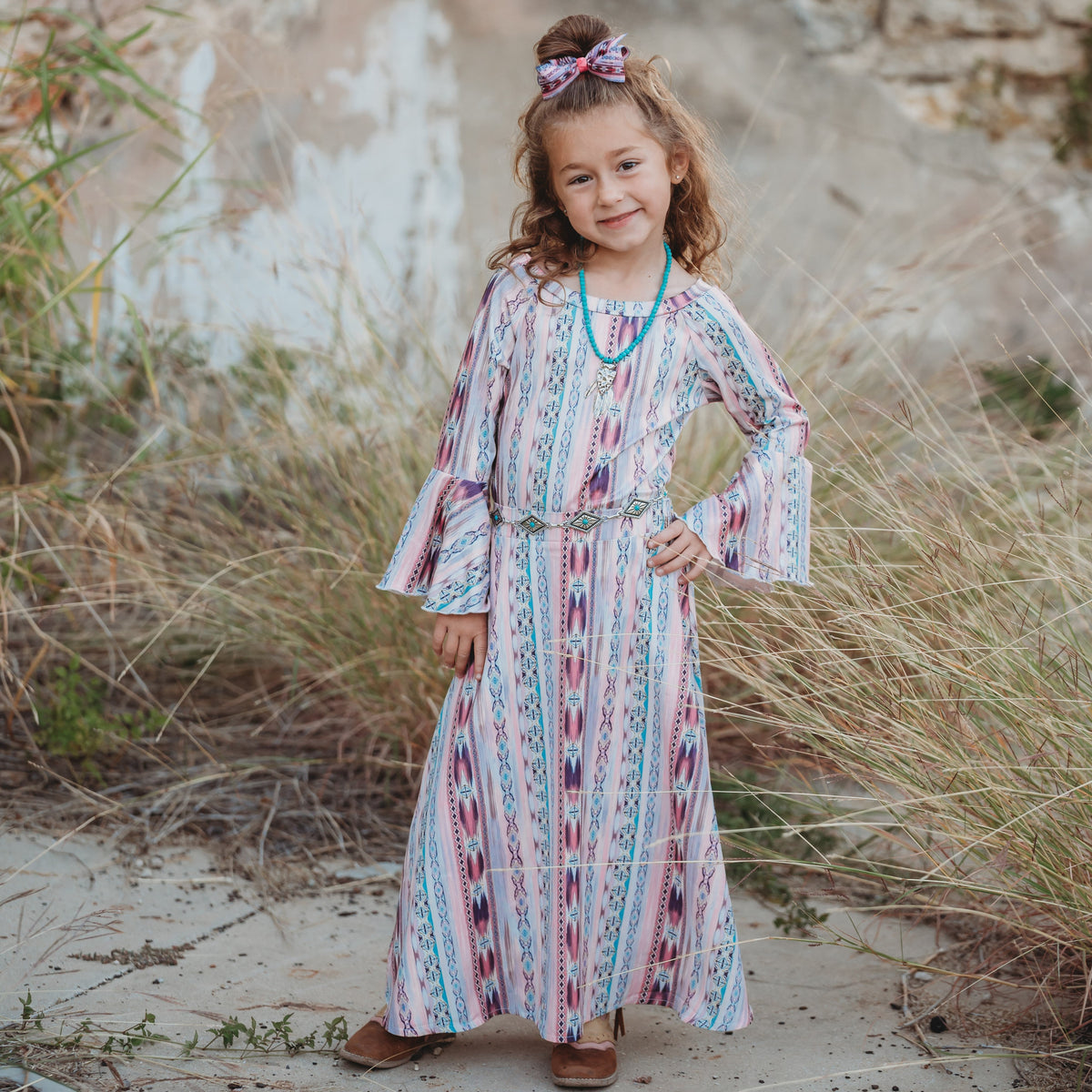 Aztec Maxi Skirt, 6-12M-5T (Sold pack of 6)