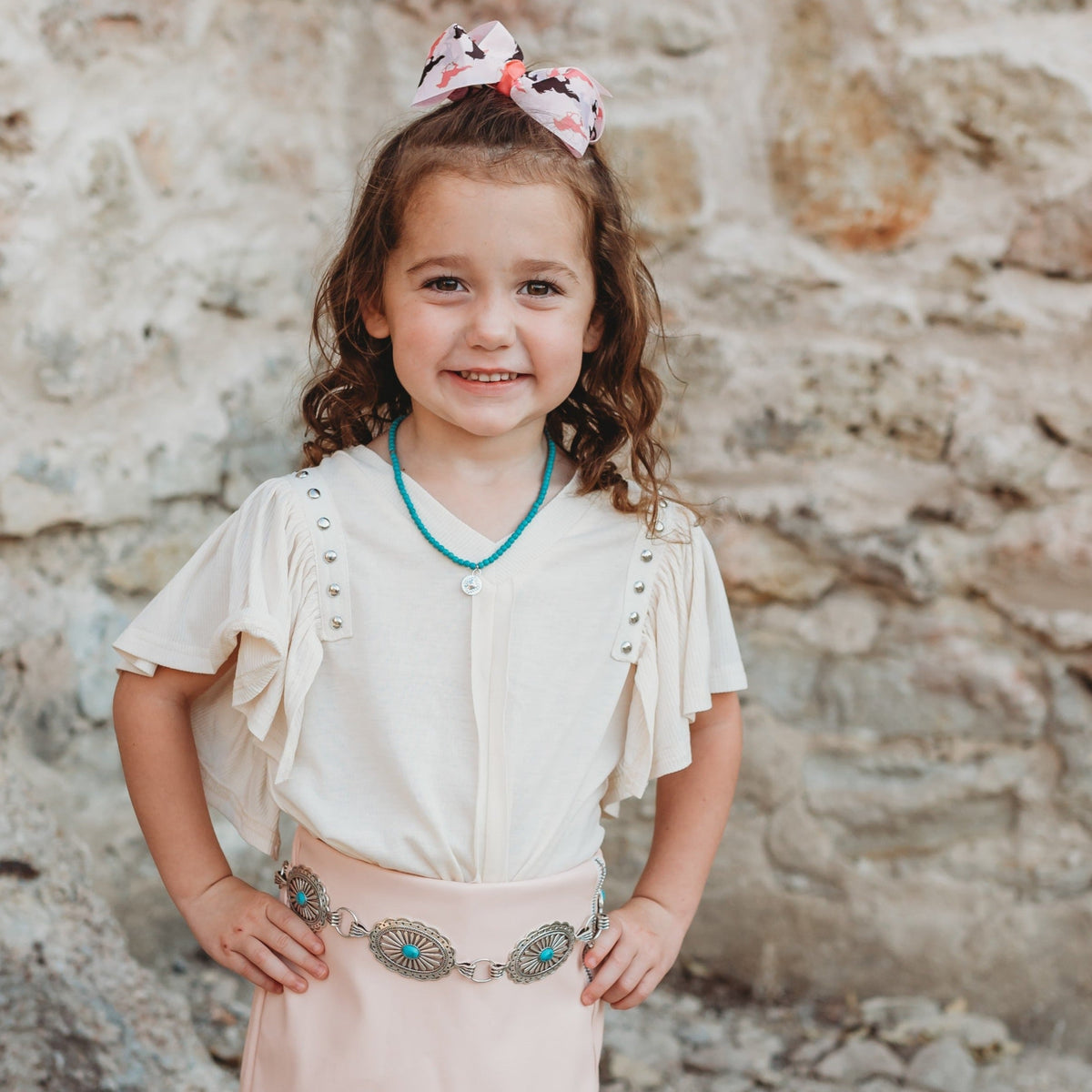 Stud Cream Top Size 6-7 (Sold pack of 4)