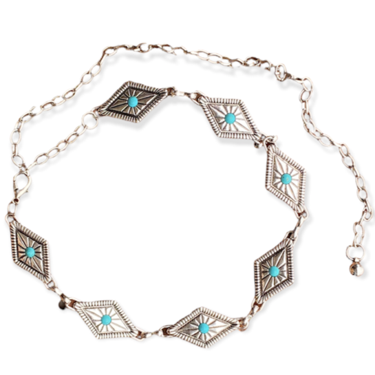Diamond Shape Concho Belt (Sold pack of 2)