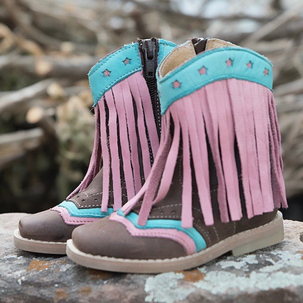 "Lyddie" Pink Toddler/Kid Boots (Sold in Pack)
