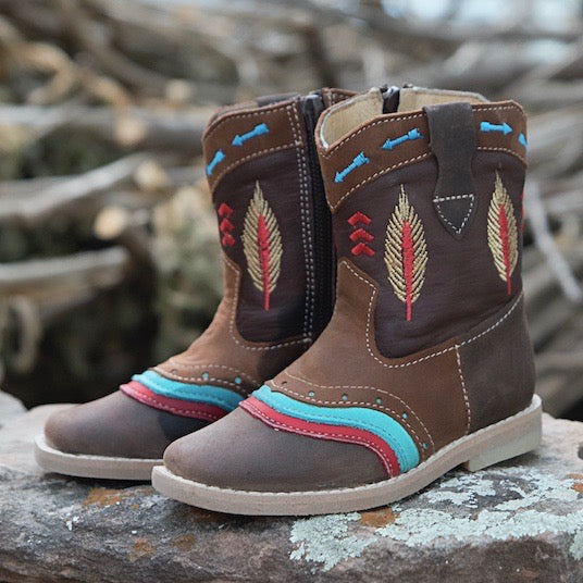 "Maddox" Indian Toddler/Kid Boots (Sold in Pack)